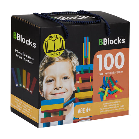 Bblocks byggeplader farve, 100 stk.