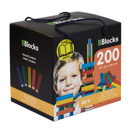 Bblocks byggeplader farve, 200 stk.