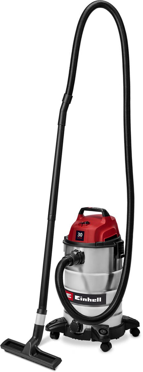 Einhell elektrisk vådtørstøvsuger tc-vc 3055 s - 950 w - 190 mbar - 30 l - inkl. plast sugeslangerør - skumfilter