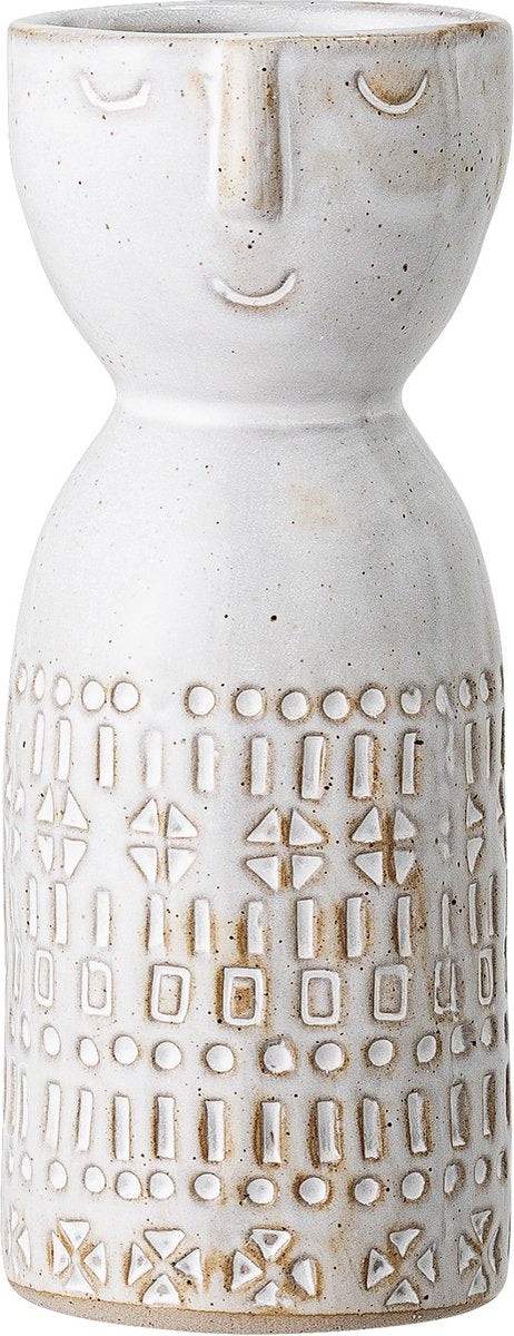 Bloomingville - embla vase - hvid - lertøj