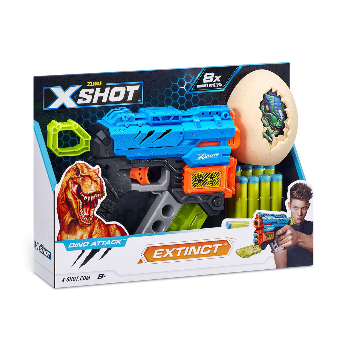Zuru X-Shot Dino-angreb uddød med 8 dart