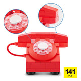 Zuru max premium retro telefon byggesæt i overraskelseskugle - 141 stk.