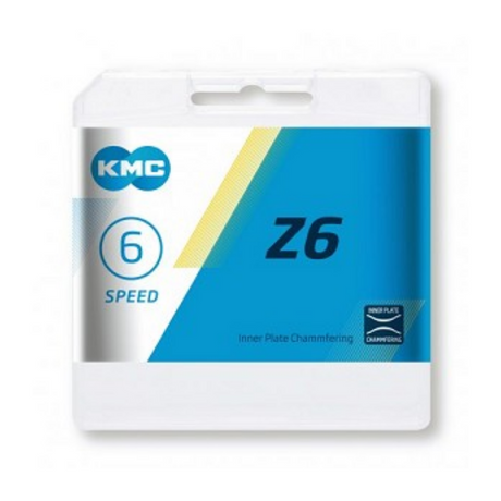 KMC Z6 6 Speed ​​halskæde - Brun, Unisex, Steel - City Bikes, E -cykler, faste gear