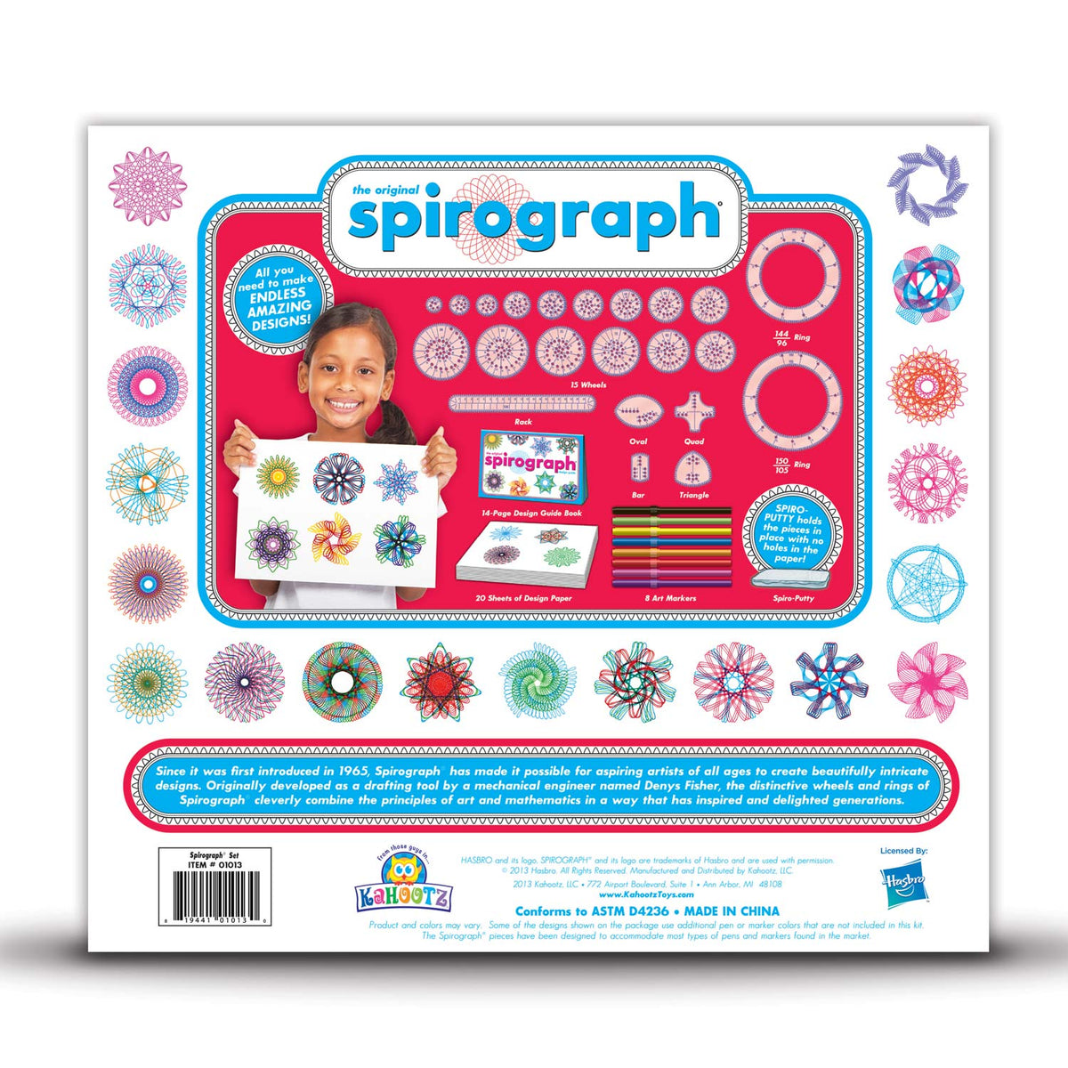 Spirograf legesæt med markører