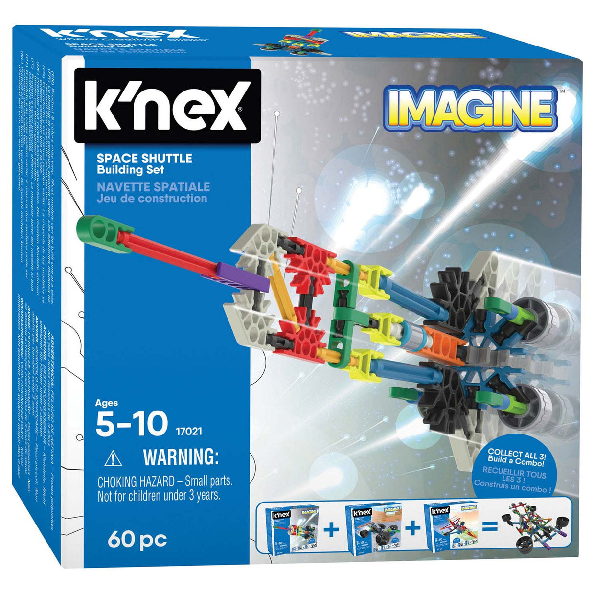 K'nex byggesæt - rumfærge, 60 stk.