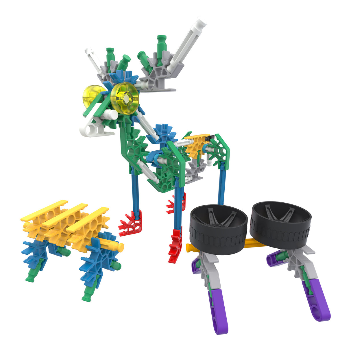 K'Nex Construction Set 10 modeller, 125dlg.