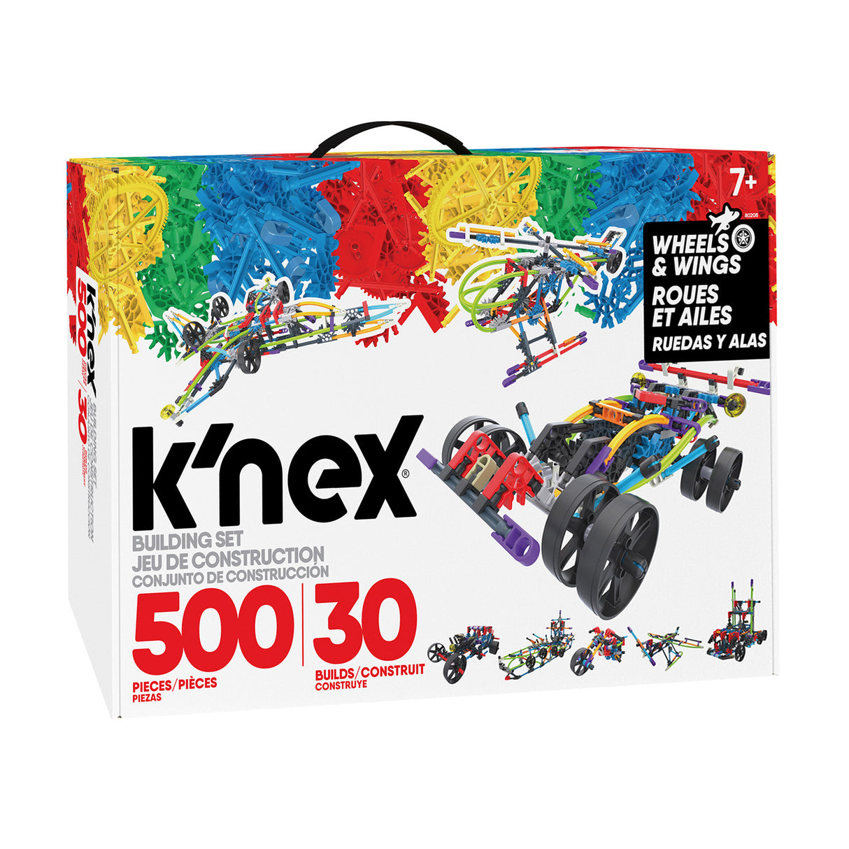 K'nex byggesæt hjul 30 modeller, 500 stk.