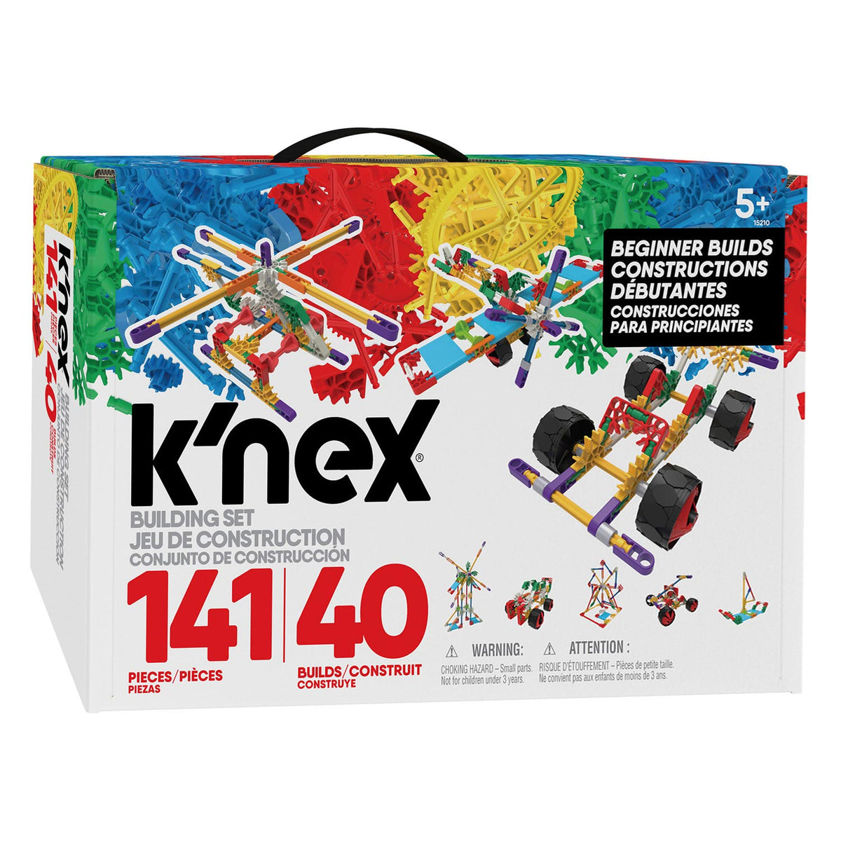 K'nex classics begynder 40 modeller byggesæt, 141 stk.