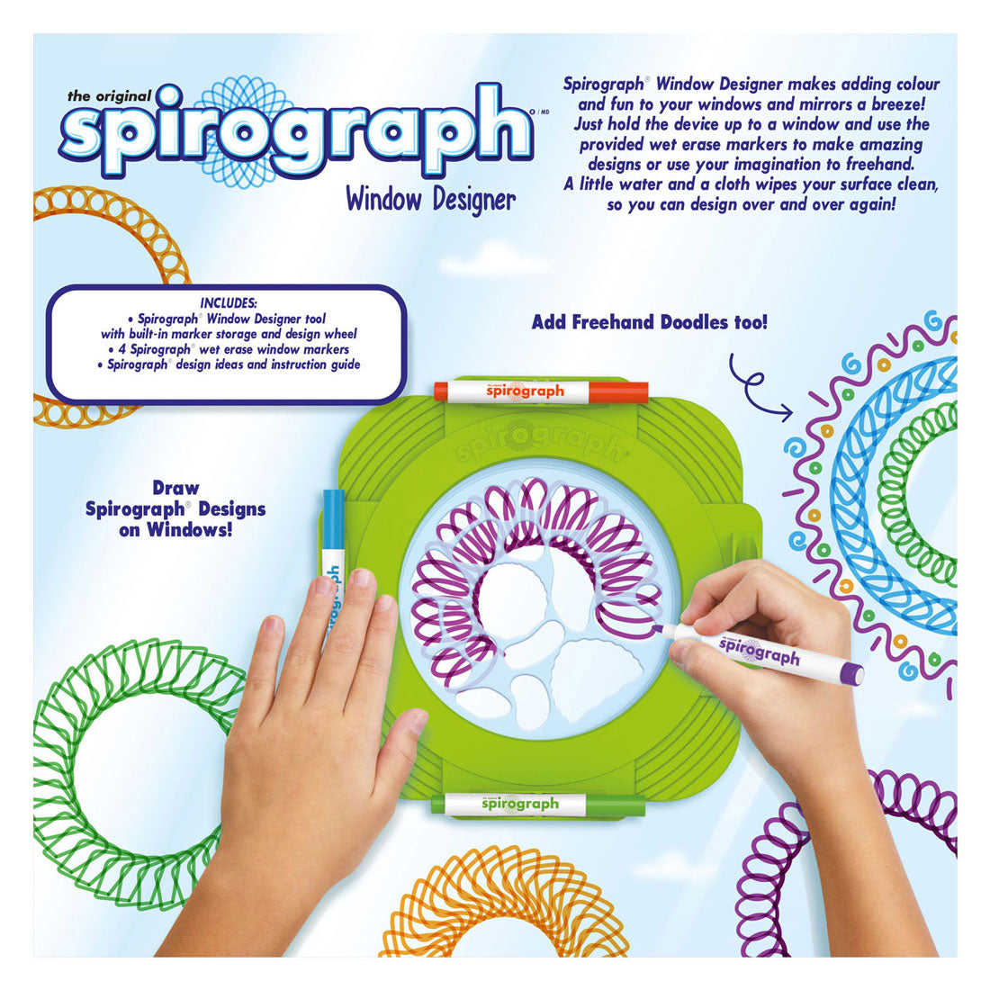 Spirograf - vinduesdekoratør
