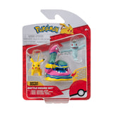 Boti Pokémon Batte Figur Set - Machop, Pikachu, Alolan Muk, 3st.