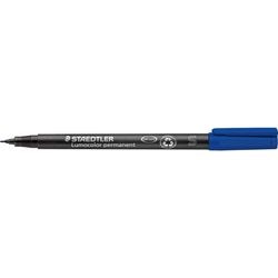 Marker permanent staedtler 313-3 universal fin 0,4mm blå vandopløselig