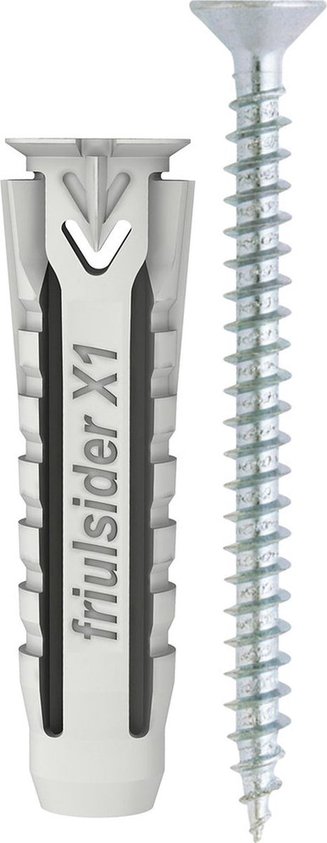 Asf fischer friulsider universeelplug fm-x1 met schroef 6x30mm (per 100 stuks)
