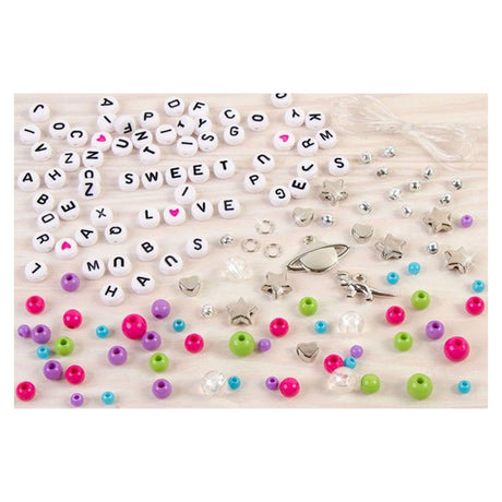 Make it real - diy blokletter sieradenset - maak 4 unieke armbanden met letters