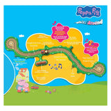 Gear2play peppa pig suser rundt - klik-klak tog-legesæt - modulbane til sus rundt i køretøjer - interaktiv med musik og lyd