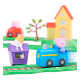 Gear2play peppa pig suser rundt - Peppas ringvej gennem byens legesæt - modulbane til sus rundt i køretøjer - interaktiv med musik og lyd