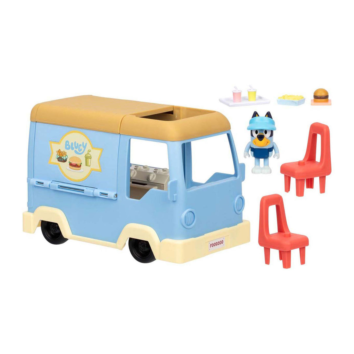 Moose legetøj bluey food truck legesæt