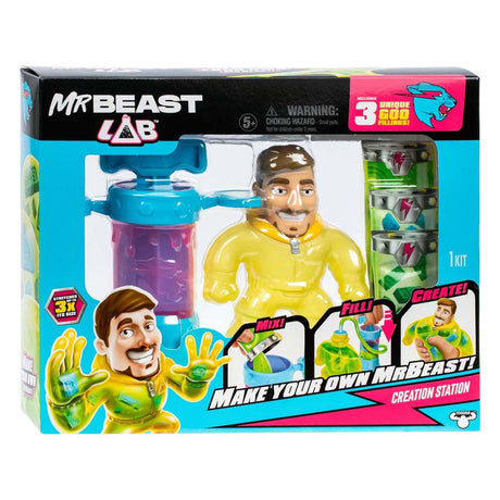 Moose legetøj mrbeast lab creation studio - bland, fyld og skab den ultimative stretchy mrbeast!