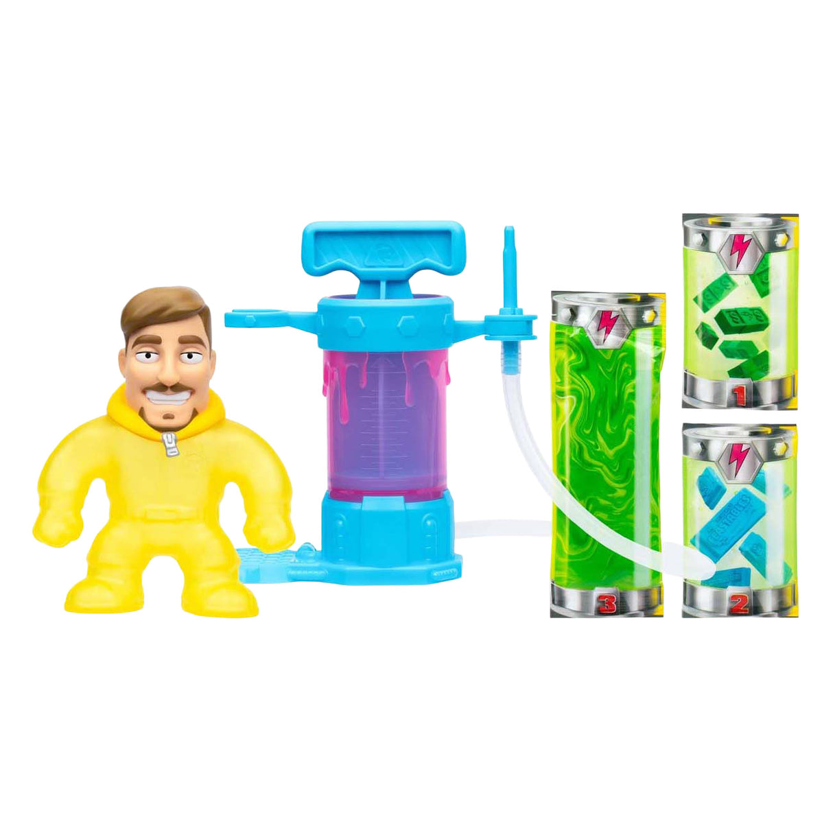 Moose legetøj mrbeast lab creation studio - bland, fyld og skab den ultimative stretchy mrbeast!