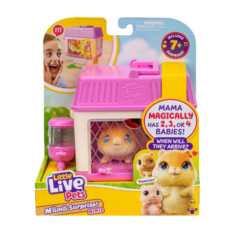 Små levende kæledyr mama surprise mini legesæt hamster