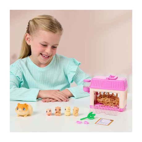 Små levende kæledyr mama surprise mini legesæt hamster
