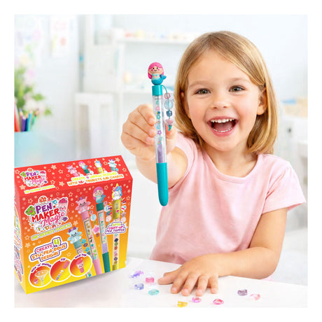 Gear2play pen maker magi - klassisk: magisk - lav 4 unikke kuglepenne med perler, charms og magiske figurer