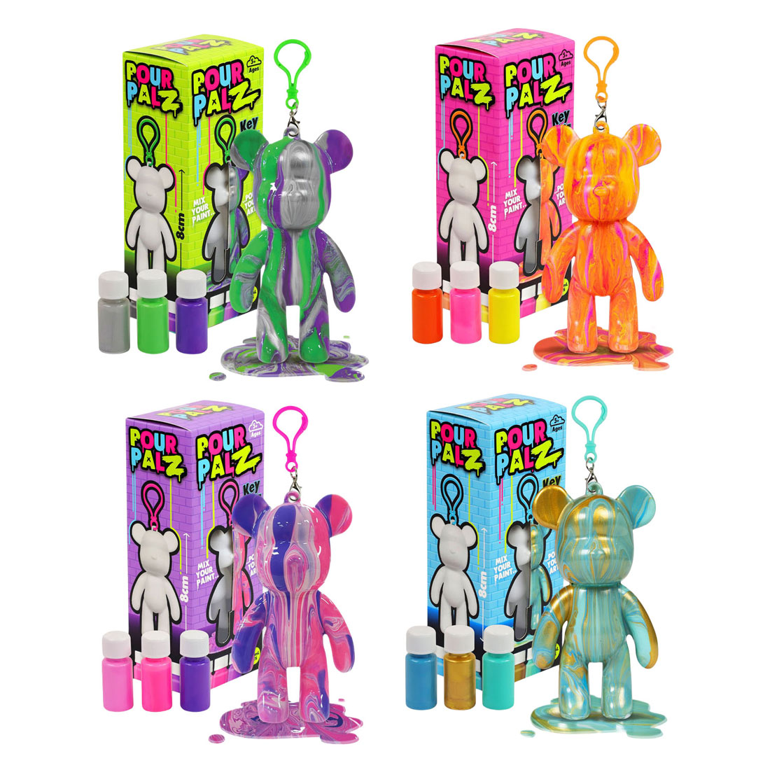 Spectron pour palz mini paint bear nøglering