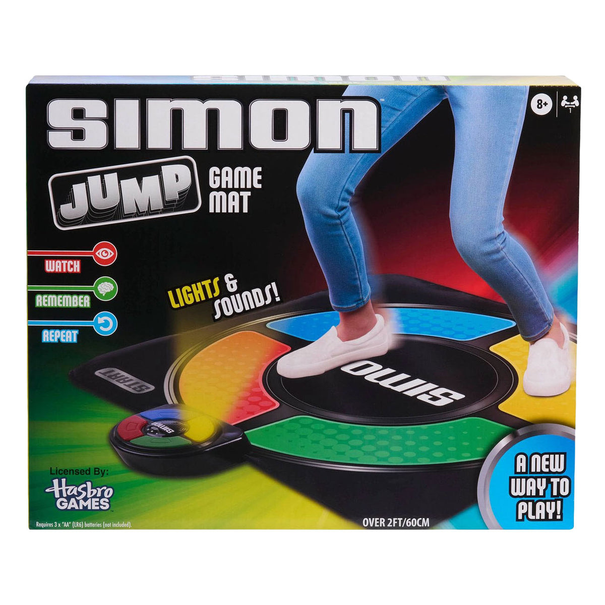 Bare spil simon jump game mat - elektronisk hoppemåtte med lys lyd - aktivt huskespil