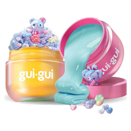 Moose legetøj gui gui slime - shimmer deluxe duo-pakke - lav din egen funklende, duftende slim