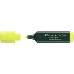 Tekstmarkør faber-castell gul affaset spids