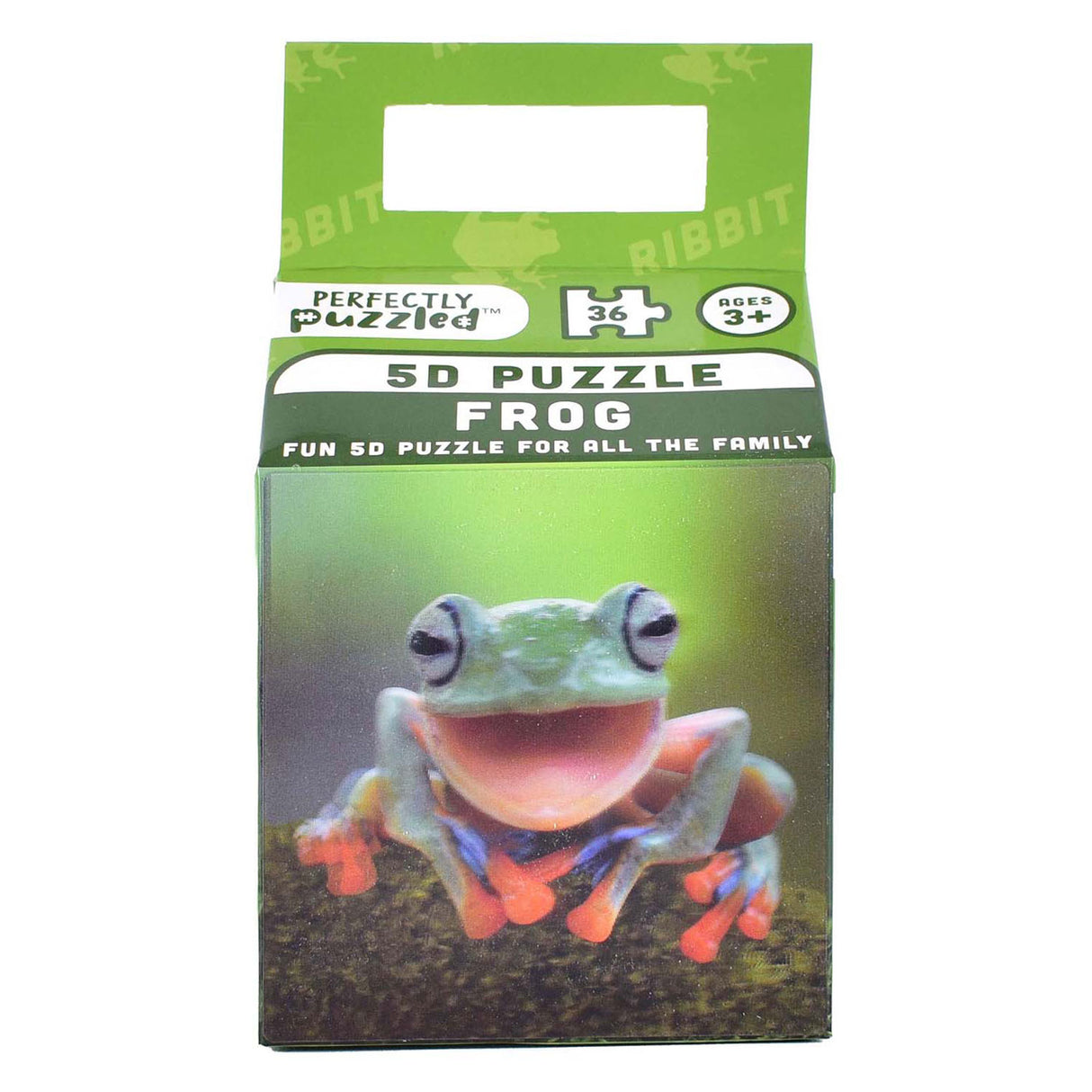 5d dyr puslespil frø, 36 stk.