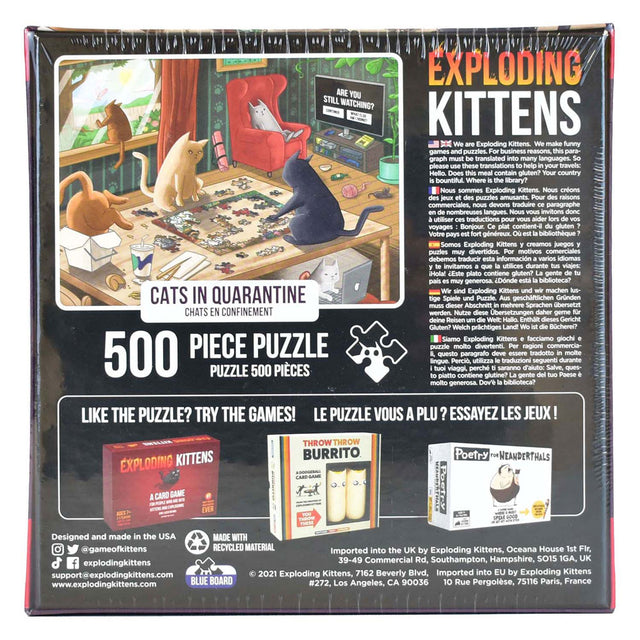 Asmodee eksploderende killinger puslespil, 500 stk.