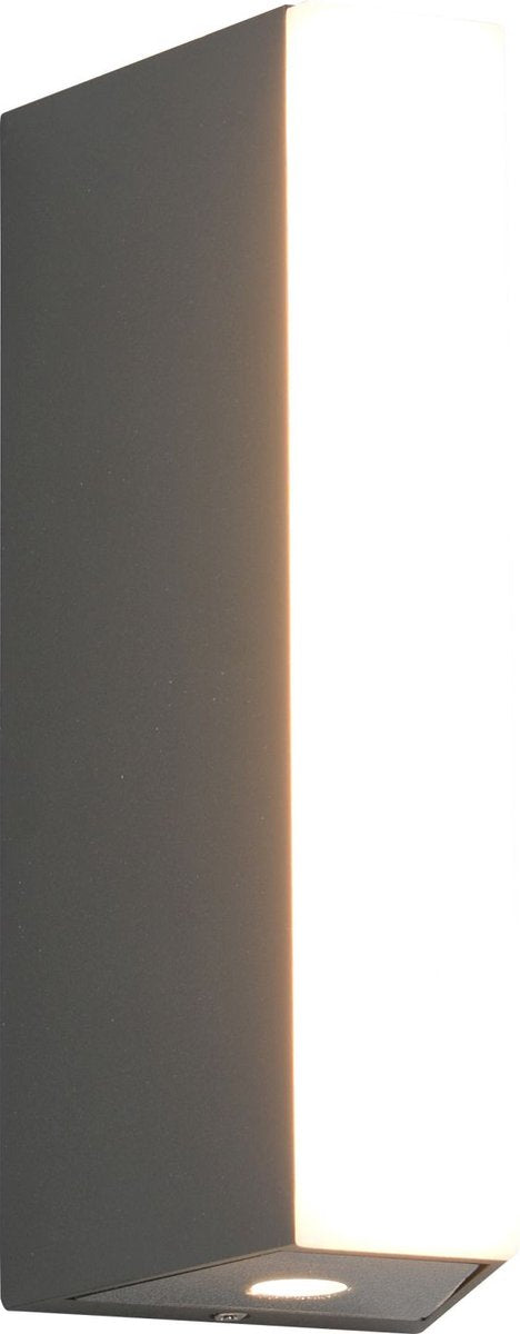 Trio marne - væglampe - antracit - inkl. 1x smd 5,5w - udendørs belysning - ip65