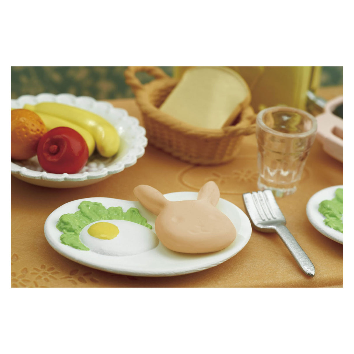 Sylvanian familier 5444 morgenmad sæt dukkehus møbler