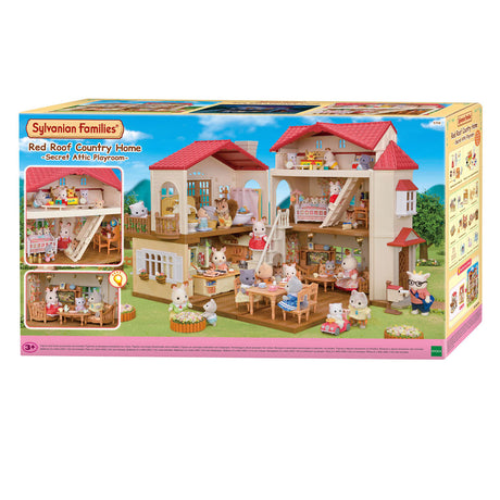 Sylvanian familier 5708 - stort dukkehus med hemmeligt legerum - dukkehus - kan kombineres med starterhus (5567) til et mega dukkehus