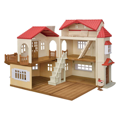 Sylvanian familier 5708 - stort dukkehus med hemmeligt legerum - dukkehus - kan kombineres med starterhus (5567) til et mega dukkehus