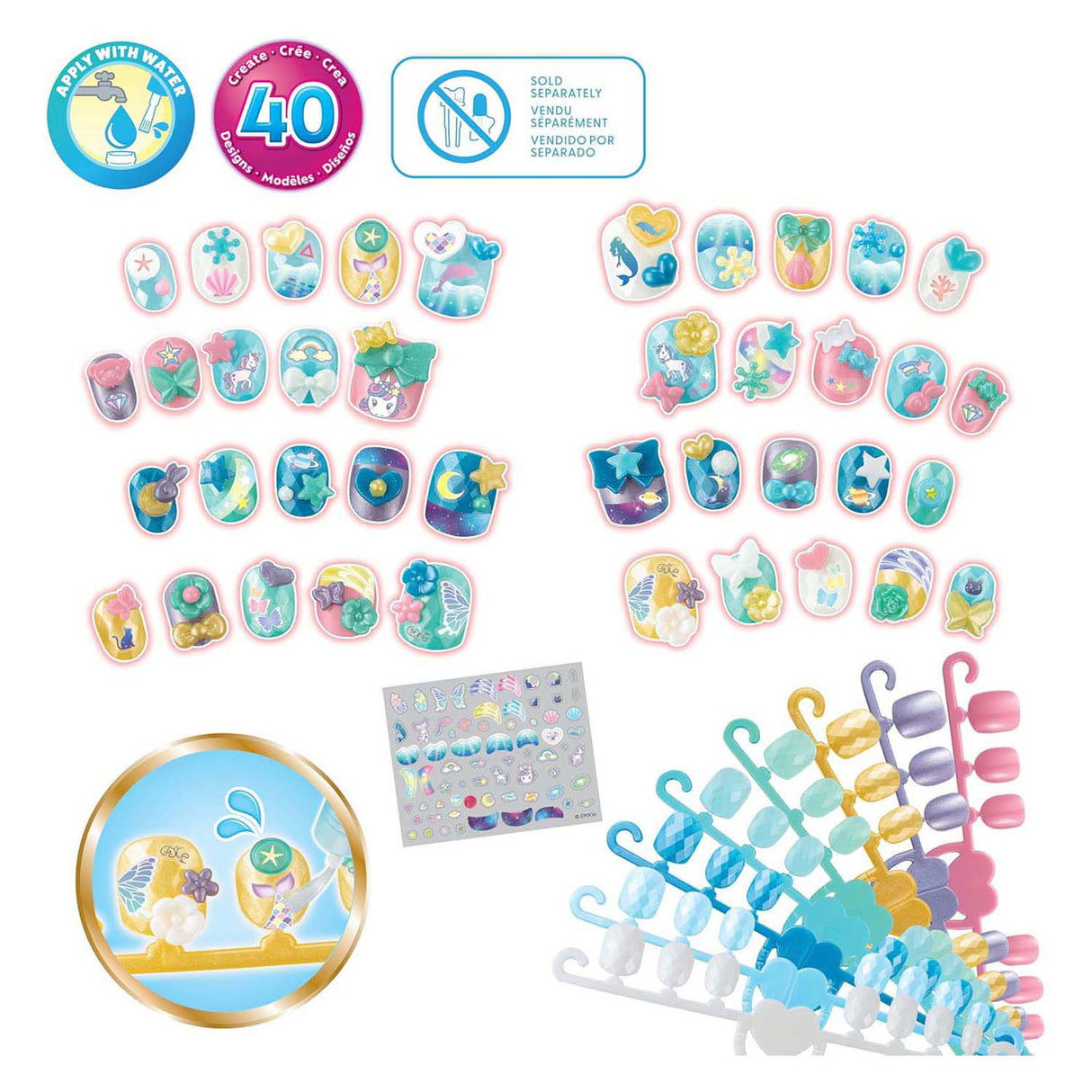 Aquabeads magiske neglesæt refill