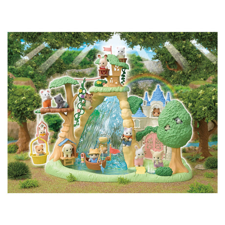 Sylvanian Families 5761 Secret Forest Waterfall Set - Indeholder 1 fløjlsblød babylegende figur