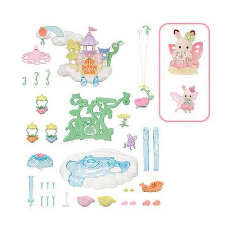 Sylvanian families 5815 himmelske prinsesseslot inklusive 2 fløjlsbløde legefigurer