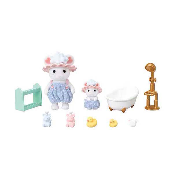 Sylvanian familier 5805 boblebad tid bror søster