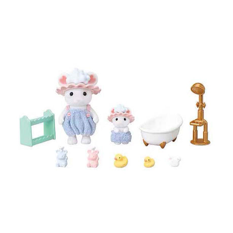 Sylvanian familier 5805 boblebad tid bror søster