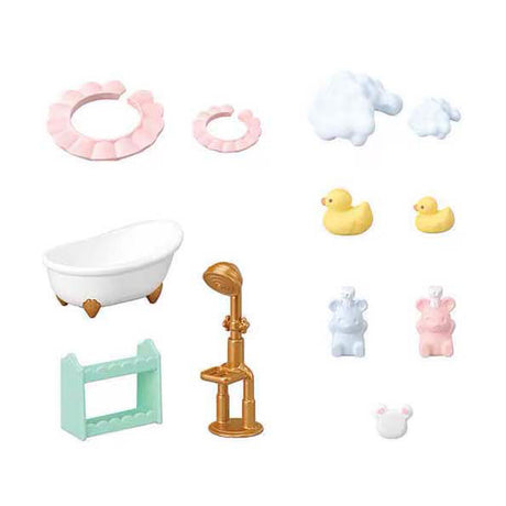 Sylvanian familier 5805 boblebad tid bror søster
