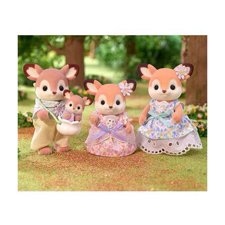 Sylvanian familier 5799 familie hjorte - 4 fløjlsbløde legefigurer