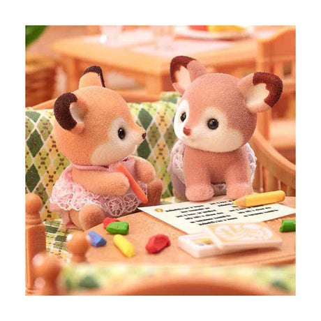 Sylvanian families 5800 tvillingehjort - 2 fløjlsbløde legefigurer