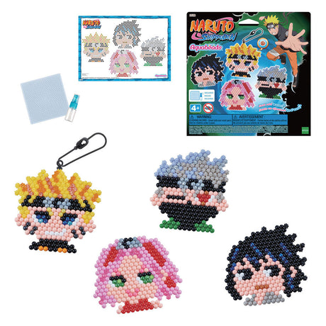 Aquabeads naruto nøglering håndværkssæt - perler der klistrer sammen med vand