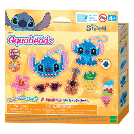Aquabeads stitch nøglering sæt (700 perler) håndværkssæt - perler der klæber til vand