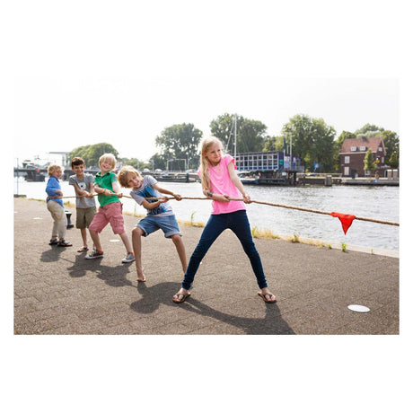 Bs toys tow of war - 10 meter langt reb med opbevaringstaske - sporty udendørs spil for børn fra 6 år