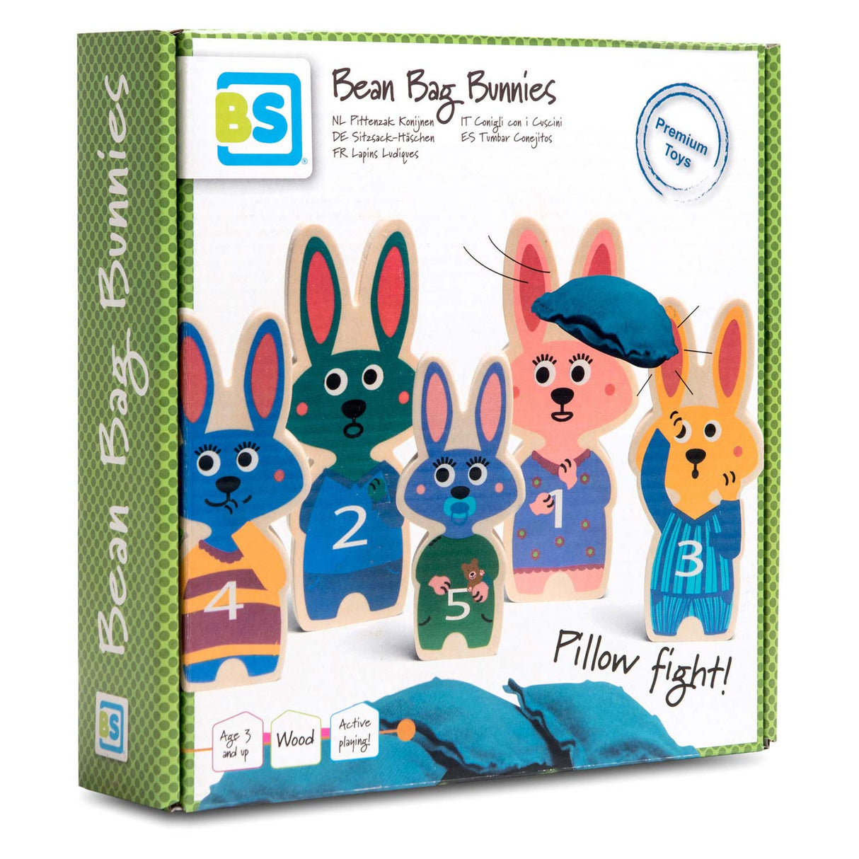 BS Toys Balwerpen Bunnies Hout - kaste spil