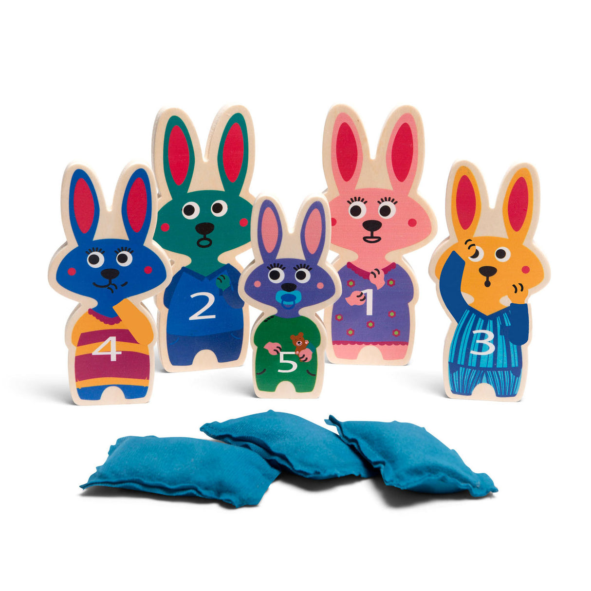 BS Toys Balwerpen Bunnies Hout - kaste spil