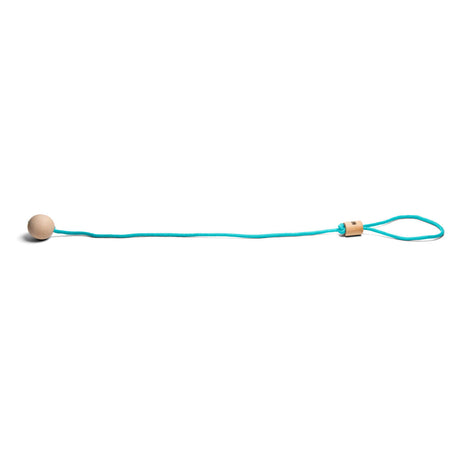 Bs legetøj junior enkelt hoppebold - børnelegetøj - 75 x 4 cm - træ polyester - blå - udendørs legetøj - gave til børn