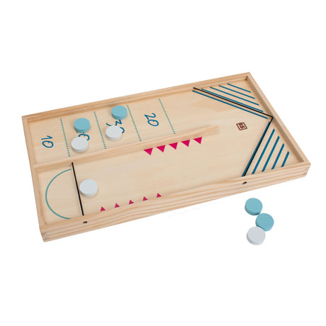 Bs toys slyngepuck og bordhockey actionspil - 2-i-1 brætspil - børnelegetøj - fra 6 år - 2 spillere